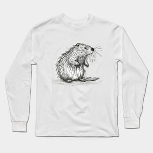 Cute Beaver Long Sleeve T-Shirt